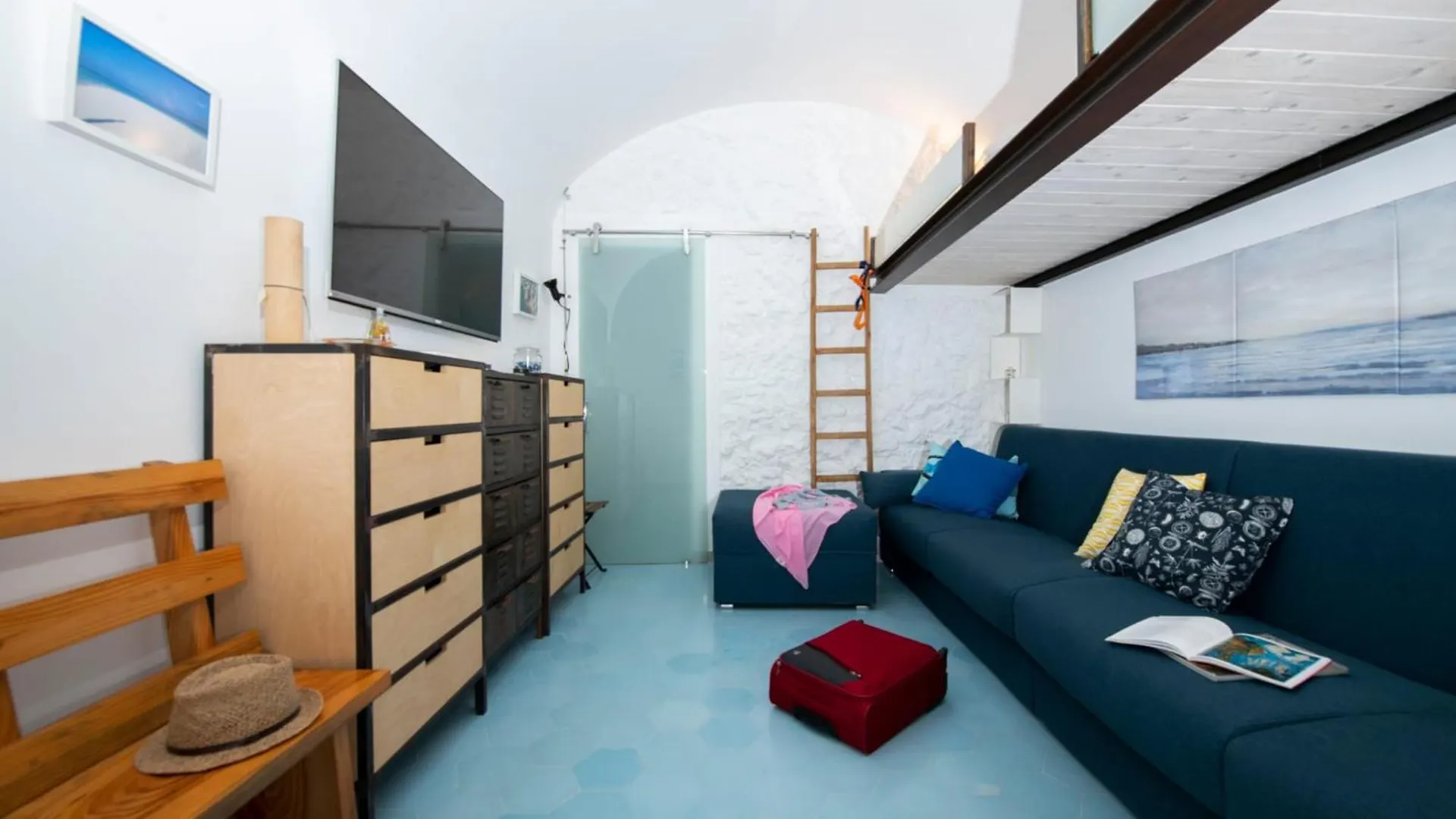 The Amalfi Blue Door location